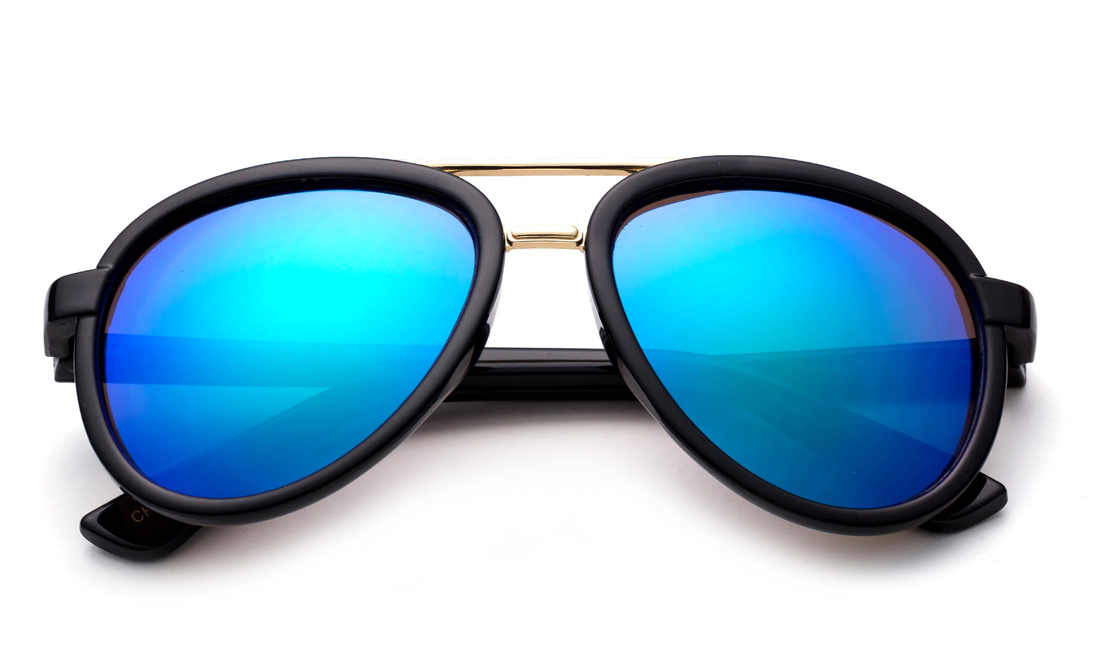 Newbee Fashion Kids Girls Boys Plastic Aviator Sunglasses with Metal