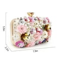 thumbnail image 2 of Women's Floral Evening bags 3D Sequins Evening Handbag Lady Party Wedding Clutch Purse Colorful Flower Formal Bag, 2 of 8