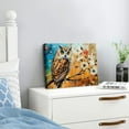 thumbnail image 3 of JRXY Owl Wall Art Abstract Animal Wall Art Canvas Colorful Owl Portrait Artwork Framed Contemporary Animal Wall Decor for Bedroom Living Room Office Decoration 20x16inch, 3 of 6