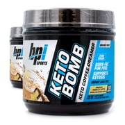 BPI Sports Health Keto Bomb Ketogenic French Vanilla Latte, 18 Servings (Pack of 2)