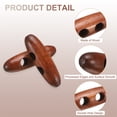 thumbnail image 3 of 50 Piezas de Botones de Madera con Toggle, Botones de Madera en Forma de Aceituna de 30 mm/1.2 Pulgadas con Doble Agujero para DIY Abrigo, Café Rojo, 3 of 7