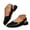 Black, variant on Women's Flat Sandals Closed Square Toe Slingback Slides Casual Dress Walking Mules Shoes