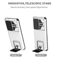 thumbnail image 5 of Dteck Case for Samsung Galaxy S25 Ultra Hidden Bracket Kickstand Case Sliding Window Phone Case Shockproof Protective Back Cover for Galaxy S25 Ultra,White, 5 of 7