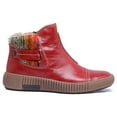 thumbnail image 2 of Josef Seibel Maren 07 Women's Leather Side Zip Chelsea Ankle Boot In Red Size 8, 2 of 6