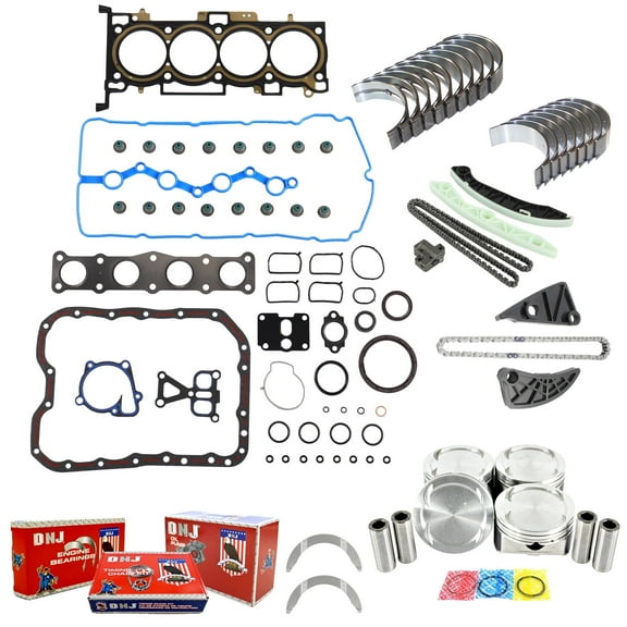 DNJ EK191M Master Engine Rebuild Kit Fits Cars & Trucks 2010-2013 Hyundai 2.4L L4 16V DOHC 2359cc