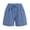 Blue, variant on Bxsruta Women's Gingham Check Drawstring Shorts with Pockets High Waist Casual Wide Leg Elastic Waist Summer Shorts