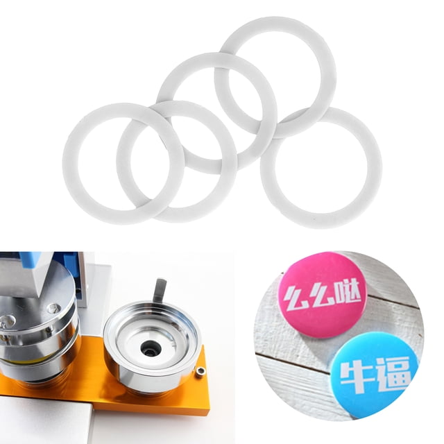 32MM 37MM 44MM 58MM Badge Machine Gaskets, Pack of 5, Durable R Mold Tool, in Making Badges, Put Gasket for DIY Personalized Badges with Material, for Schools,