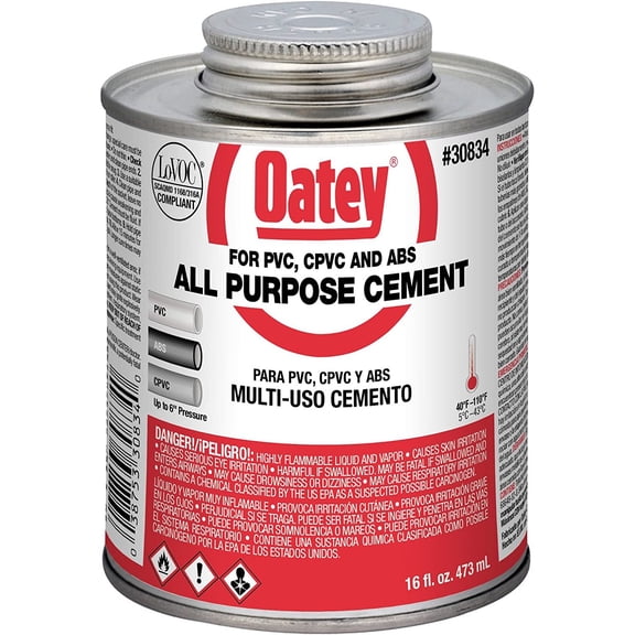 Oatey 16oz All Purpose Cement medium body clear