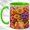 Green, variant on Daisy Watering Can Coffee Mug, Garden Floral Mug, Ceramic 11 oz