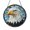 Acrylic 3.5 Inch, variant on Round Bald Eagle Stained Glass Window Suncatcher, Soaring Bird Design with Patriotic Spirit, Home Accent