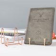 thumbnail image 4 of MasteelfCA 2 Pcs Photo Iron Display Rack Book Painting Display Stand Plate Exhibiting Bracket Holder - Size L and S(Golden), 4 of 7