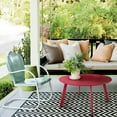 thumbnail image 7 of Patio Coffee Table, Round Patio Side Table, Coffee Table, Modern, Stylish, Living Room, Outdoor, Home Decor, Versatile, Red, 7 of 7
