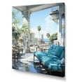 thumbnail image 2 of Designart "An Escape on a Miami Rooftop" Cityscapes Canvas Print, 2 of 5