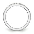 thumbnail image 2 of 14K White Gold Ring Band Wedding Diamond, Lab Grown Round, Size 5, 2 of 7