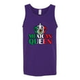 thumbnail image 2 of Wild Bobby Mexican Queen Latin Pride Men Graphic Tank Top, Purple, XX-Large, 2 of 5