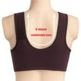 thumbnail image 2 of NEW Women Underwear Breathable Bra Front Clasp Moisture\-wicking Bra Cotton dark purple 44/100, 2 of 8