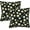 Little Chrysanthemum, variant on Black and White Checkered Plaid Throw Pillow Covers Set of 2 Pillow Cushion Cases Square Pillowcases for Sofa Bedroom Living Room Car, 18 X 18 Inch