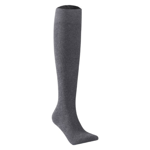 Lian LifeStyle Big Girl Women's 1 Pair Exquisite Thigh High Cotton Socks, L1888, Size 6-9, Color Dark Gray