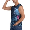 thumbnail image 3 of Balery Heart Axolotl Camisetas sin mangas para hombre, absorbe la humedad y protege contra el mal olor.-3X-Large, 3 of 7