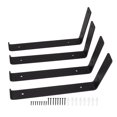 thumbnail image 2 of 4Pcs L Shelf Brackets Strong Metal, Easy Installation, Strong Load Bearing, Wide Application, High Strength, Iron Material, For Family Office Garage, 2 of 7