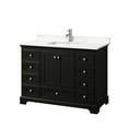 thumbnail image 2 of Wyndham Collection Wcs202048s-Qtz-Unsmxx Deborah 48" Free Standing Single Basin Vanity Set, 2 of 7