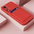 thumbnail image 6 of Compatible with Oppo Reno 8T 5G Case with Card Holder Shockproof Oppo Reno 8T 5G Phone Case for Women Men Soft Silicone TPU Bumper Protective Case (Red), 6 of 12
