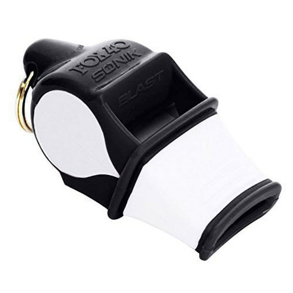 Fox 40 Sonik Blast CMG Safety Whistle with Breakaway Lanyard Multi Black/White