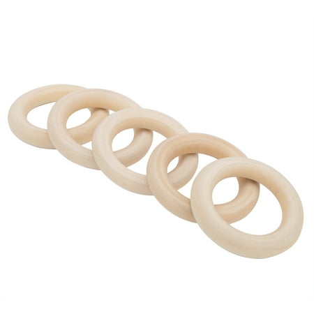 

Wood Baby Teething Washable Reusable Safe Nontoxic Wood Circles For Children Teething 60mm / 2.4in