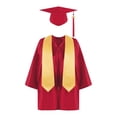 thumbnail image 1 of YUTK Ensemble de Survêtement Actif pour Filles, Ensemble de Costume de Collation des Grades à Manches Longues pour Enfants et Femmes, Blouses et Chemises à Col Rond, Liquidation Rouge, 1 of 2