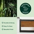 thumbnail image 3 of Zinus Good Design Winner Suzanne 6" Bamboo and Metal Platform Bed - Chestnut Brown, Queen, 3 of 8