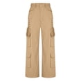 thumbnail image 7 of Tumotour Cargo Pants for Women Wide-Leg Pants Athletic Workout Running Joggers with Pocket Multi-Pocket Sport Long Pants, 7 of 7