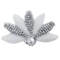 thumbnail image 1 of Women Hair Clip Vintage Flower Rhinestone Bead Hair Side Comb Hair Barrette, 1 of 10