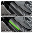 thumbnail image 2 of 1 Juego Coche Puerta Umbral Protector Pegatinas Carbono Fibra Patrón Verde, 2 of 7