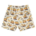 thumbnail image 2 of joogoo Boys Swim Trunks Cartoon Excavators Cute Beach Board Shorts Drawstring Swimsuit 2T, 2 of 6