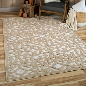 Taupe 5 ft. x 8 ft. Rectangle Area Rug