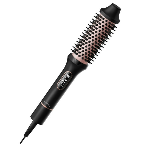 Nicebay Brosse Thermique, Brosse Ronde Chauffée, Fer à Friser, Baguette Électrique Anti-Brûlure en Nylon