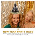 thumbnail image 3 of unbranded 8Ud Sombreros De Cono Para Fiesta De Año Nuevo En Premium Con Motivos Alegres, 3 of 7