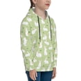 thumbnail image 3 of Lsque Rabbit And Carrot (2) Patten Youth Hoodie Sweatshirt Pullover with Kangaroo Pocket Boys and Girls Hoodie Warm Hoodie for Kids-X-Large, 3 of 6