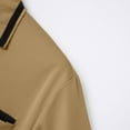 thumbnail image 6 of Huresd Men's Golf Polo Shirts Short Sleeve Collar Shirt Khaki 2XL, 6 of 8