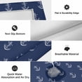 thumbnail image 6 of Navy Blue Anchor Outdoor Rug for Patio/Deck/Porch, Non-Slip Large Area Rug 3 x 5 Ft, Nautical Coastal Summer Ocean Ship Indoor Outdoor Rugs Washable Area Rugs, Reversible Camping Rug Carpet Runner, 6 of 8