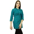 thumbnail image 4 of Phagun Floral Print Women Wear 3/4 Sleeve Casual Top Short Cotton Kurti Clothing, 4 of 8