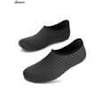 thumbnail image 4 of Spencer Men Women Barefoot Water Skin Shoes Quick-Dry Aqua Strip Bench Socks Slip-on for Swim Surf Yoga Outdoor Exercise "L,Black", 4 of 9