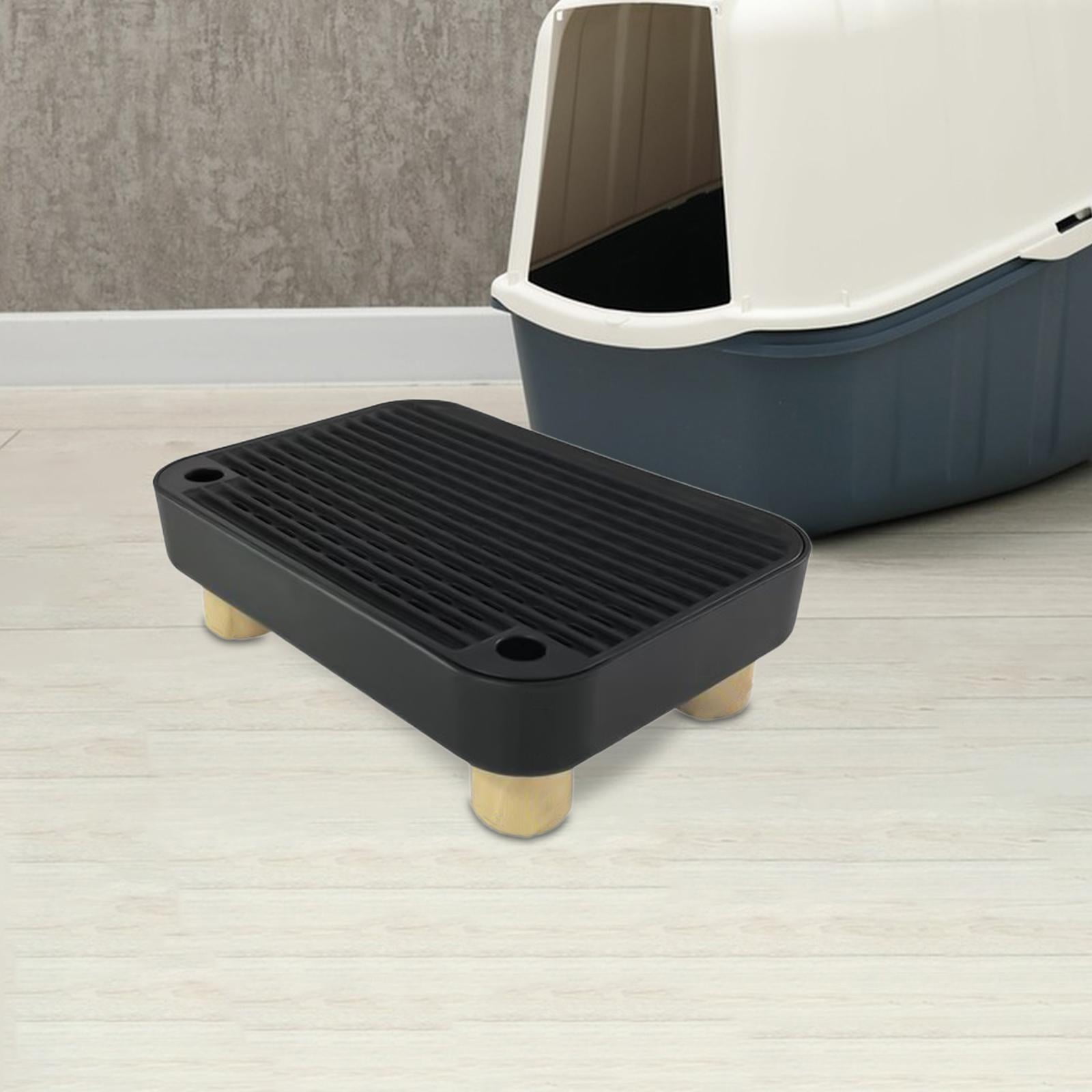 Litter Box Step Cat Ramp Litter Mat with Non Slip Base for Small Kittens and Senior Cats Indoor Use
