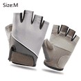 thumbnail image 2 of Gants de Musculation Noirs et Gris pour Hommes et Femmes - Gants d'Exercice Respirants Demi-Doigt, 2 of 5