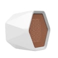 thumbnail image 4 of Calentador de espacio Mini ventilador de calefacción de cerámica eléctrico portátil hexagonal para oficina en casa, 1000 W, blanco, enchufe de EE. UU. Noticed HA000124-10B, 4 of 6