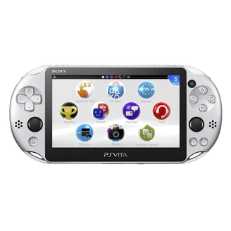 Authentic PlayStation PS Vita 2000 Console WiFi - White/Light Blue