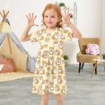 thumbnail image 3 of Cute Corgi Short Sleeve Dress A-Line Cute Midi Casual Sundress 2-8 Years, 3 of 6