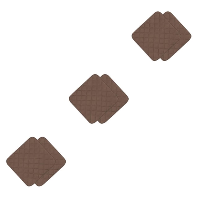 maskred Coussins de Fauteuil Roulant Réutilisables Doux pour Sièges de Trottinette pour Personnes Âgées Café 56x53cm 3Set