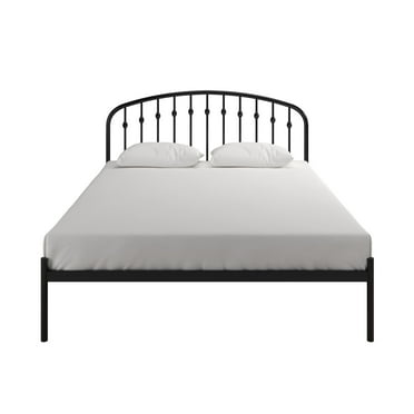 DHP Narla Metal Platform Bed Frame, Queen, Black