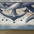 thumbnail image 5 of Ambesonne Nautical Place Mats Set of 4, Whale Anchor Mandala Night, Standard Size, Indigo Amber, 5 of 5